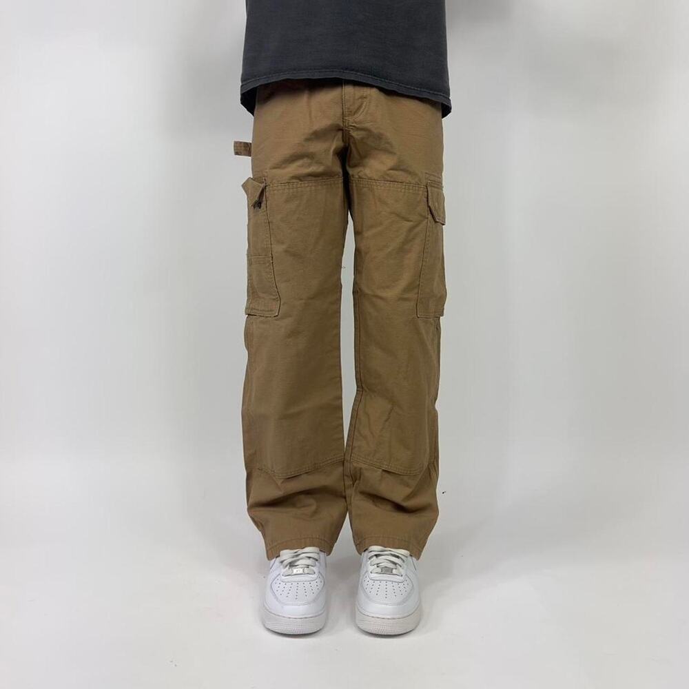 Y2K Tactical Desert Canvas Cargo Streetwear Utility Pants